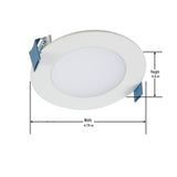 HLB 4 in. Color Selectable New Construction or Remodel Canless Recessed Integrated LED Kit (2-Pack) - Super Arbor