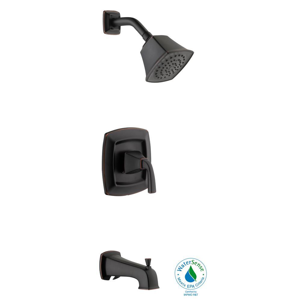 Mason Single-Handle 1-Spray Tub and Shower Faucet in Bronze - Super Arbor