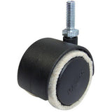 2 in. Beige and Black Caster with 75 lbs. Load Rating