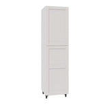 Shaker Assembled 24 in. x 94.5 in. x 24 in. Pantry Cabinet with Four Inner Drawers in Vanilla White - Super Arbor