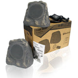 Bluetooth Outdoor Rock Speakers, Slate Grey - Super Arbor