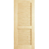 28 in. x 80 in. Louvered Solid Core Unfinished Wood Interior Door Slab - Super Arbor