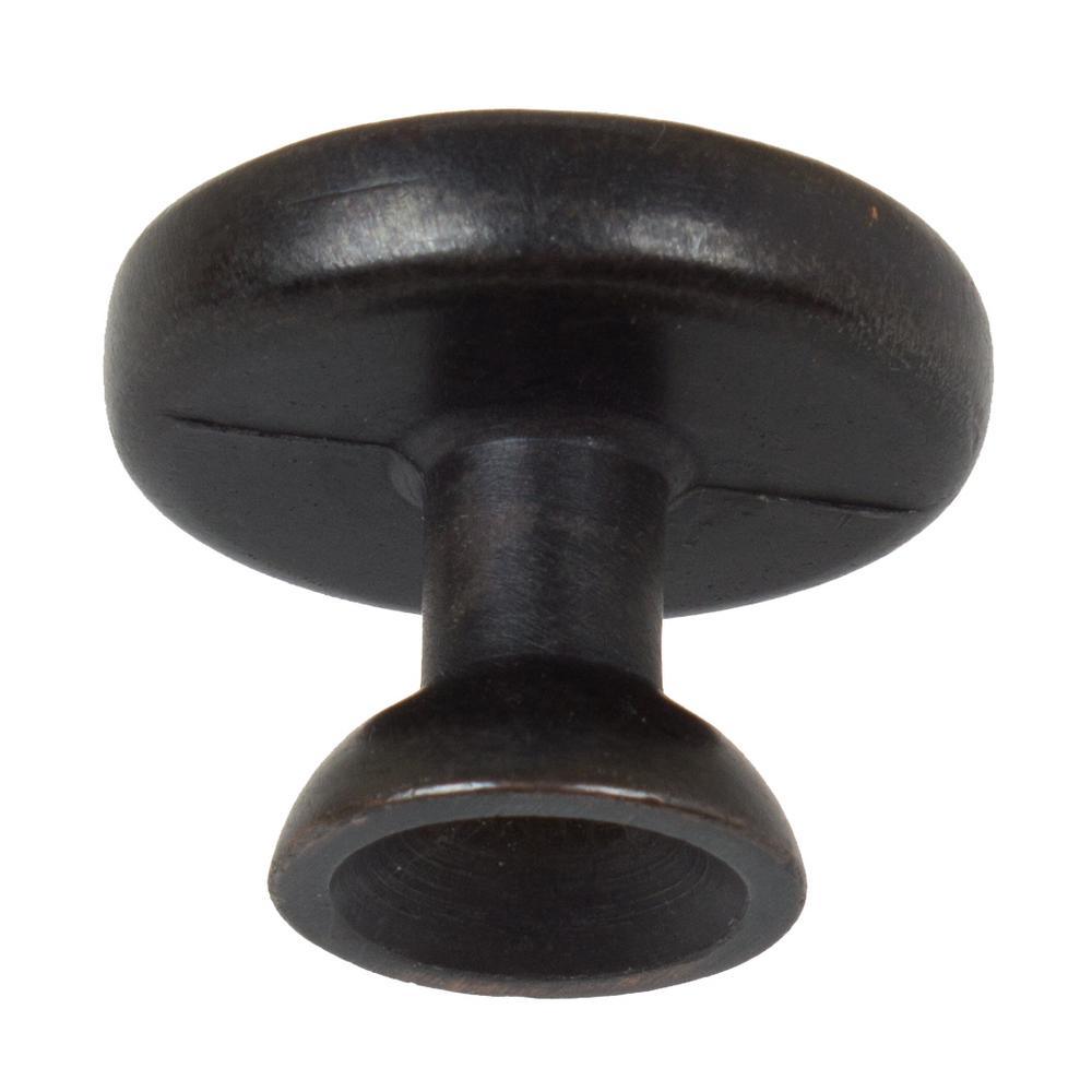 1-1/4 in. Dia Oil Rubbed Bronze Round Hammered Cabinet Knob (10-Pack) - Super Arbor