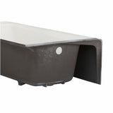 Mendota 60 in. Left-Hand Drain Rectangular Alcove Bathtub in White - Super Arbor