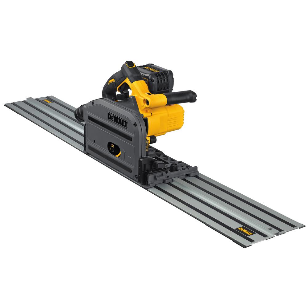 FLEXVOLT 60-Volt MAX Li-Ion Cordless Brushless 6-1/2 in. Track Saw (Tool-Only) with 20-Volt/60-Volt Li-Ion Battery