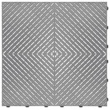 Swisstrax 15.75 in. x 15.75 in. Black Ribtrax Smooth ECO Flooring, (6-Tile/Pack) (10 sq. ft.)