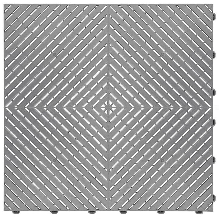 Swisstrax 15.75 in. x 15.75 in. Blue Ribtrax Smooth ECO Flooring (6-Tile/pack) (10 sq. ft.)