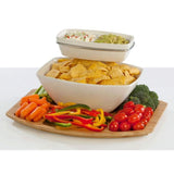 Creative Ware 'TableStyles' Bamboo/Ceramic Chip 'n Dip Party Server Set