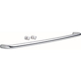 Simplicity 60 in. x 58-1/8 in. Semi-Frameless Traditional Sliding Bathtub Door in Chrome with Clear Glass - Super Arbor