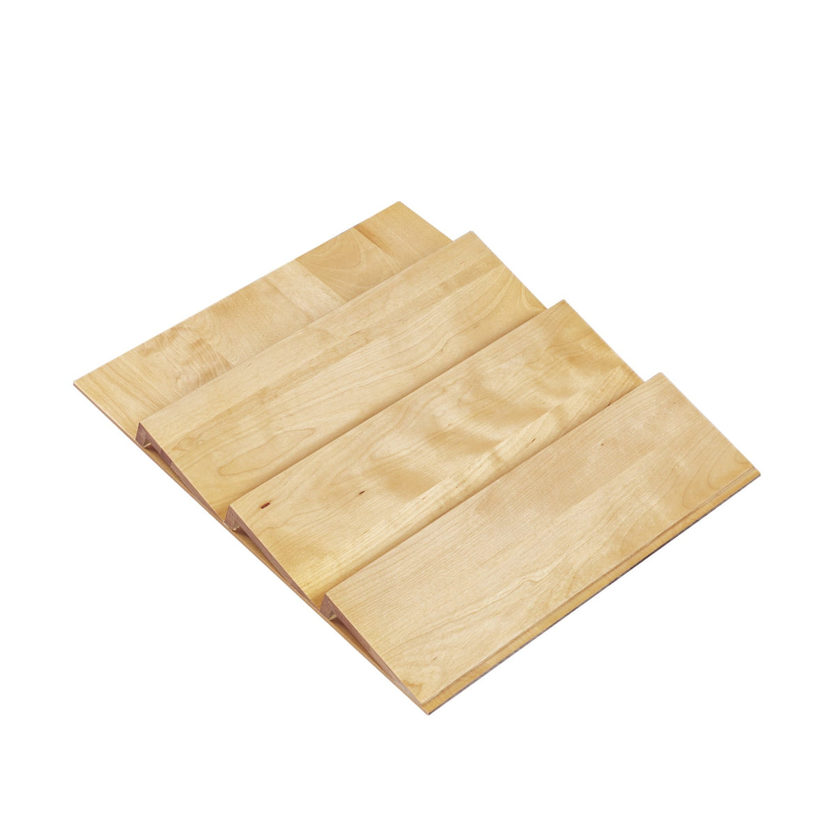 Rev-A-Shelf 4SDI Series 16-in W x 1.56-in H 3-Tier Maple Spice Drawer Insert, Trim-to-Fit