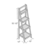 Bathroom Storage Ladder in Walnut - Super Arbor
