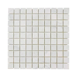 Jeffrey Court Carrara White 11.75 in. x 11.75 in. x 10 mm Honed Marble Mosaic Floor and Wall Tile