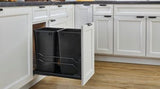 Rev-A-Shelf 35-Quart Plastic Soft-Close Pull-Out Trash Can, 53WC Series