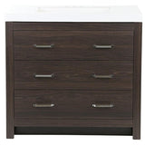 Woodbrook 31 in. W x 19 in. D Bath Vanity in White Washed Oak with Cultured Marble Vanity Top in White with White Sink