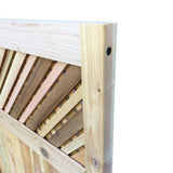 3 ft. x 6 ft. Western Red Cedar Flat Top Supreme Lattice Fence Gate - Super Arbor