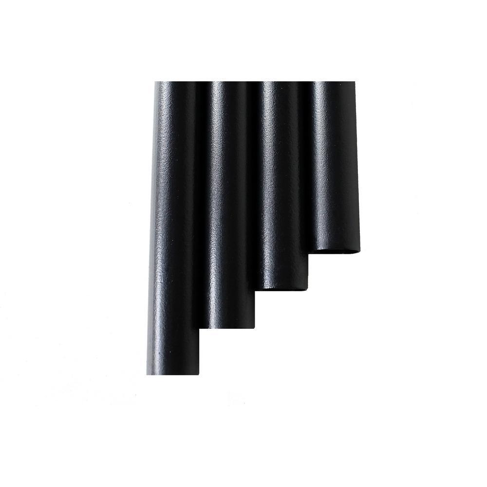 32 in. x 3/4 in. Black Pearl Matte Steel Round Baluster (10-Pack) - Super Arbor