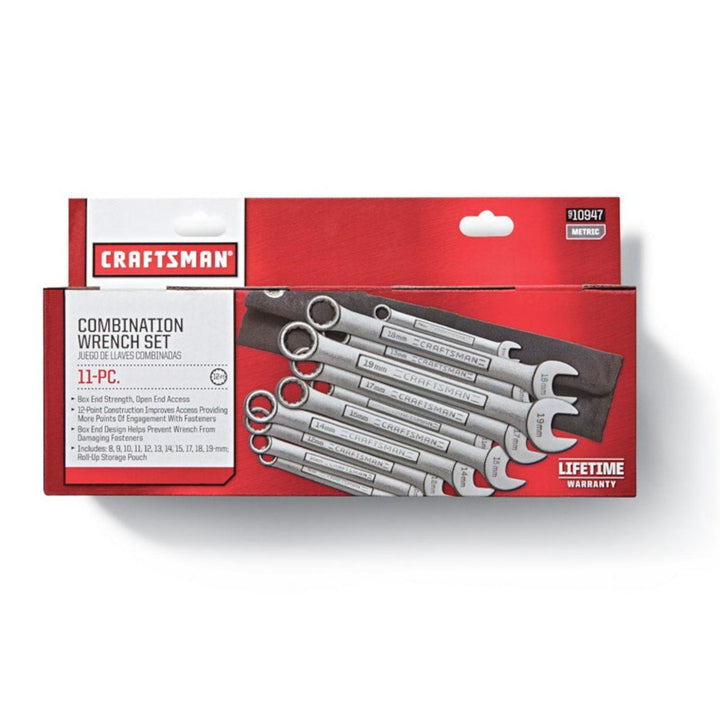 Craftsman 12 Point Metric Wrench Set, 11 pc