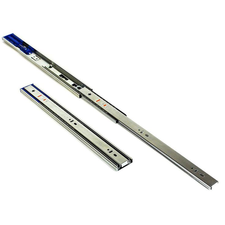 22 in. Side Mount Soft Close Full Extension Ball Bearing Drawer Slide with Installation Screws (10-Pair)