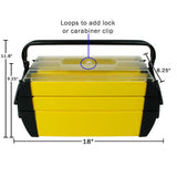 18 in. Deluxe Steel and Plastic Tool Box - Super Arbor