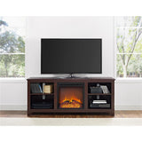 Domingo 60 in. Espresso TV Console with Fireplace - Super Arbor