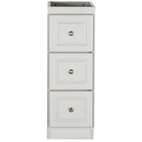 Ultraline 60 in. W x 21 in. D x 34.5 in. H Vanity for Center Basin Cabinet Only in Satin White - Super Arbor