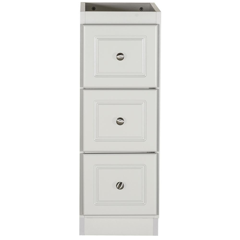 Ultraline 48 in. W x 21 in. D x 34.5 in. H Vanity Cabinet Only in Satin White - Super Arbor