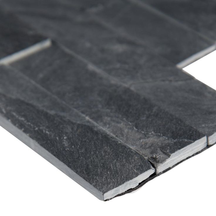 MSI Midnight Ash Veneer Peel and Stick 6 in. x 22 in. Honed Slate Wall Tile (13.80 sq. ft. / case)