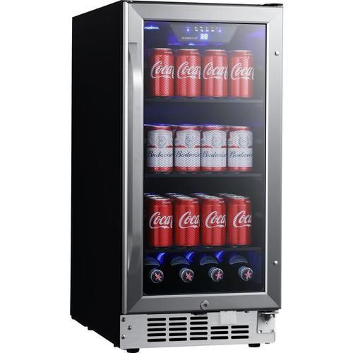 EdgeStar 80-Can Capacity (5.23-cu ft) Residential Stainless Steel Built-In/Freestanding Beverage Center