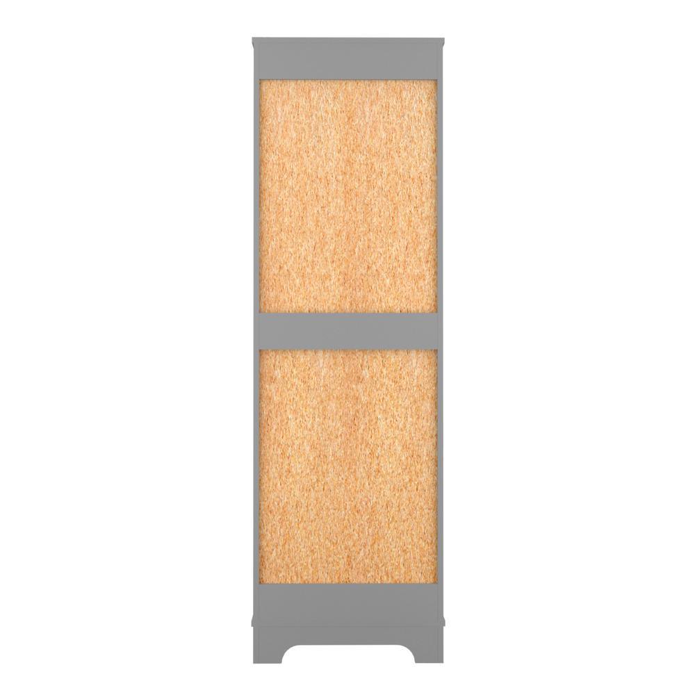 Tridell 21 in. W x 14 in. D x 68 in. H Bathroom Cabinet in Gray - Super Arbor