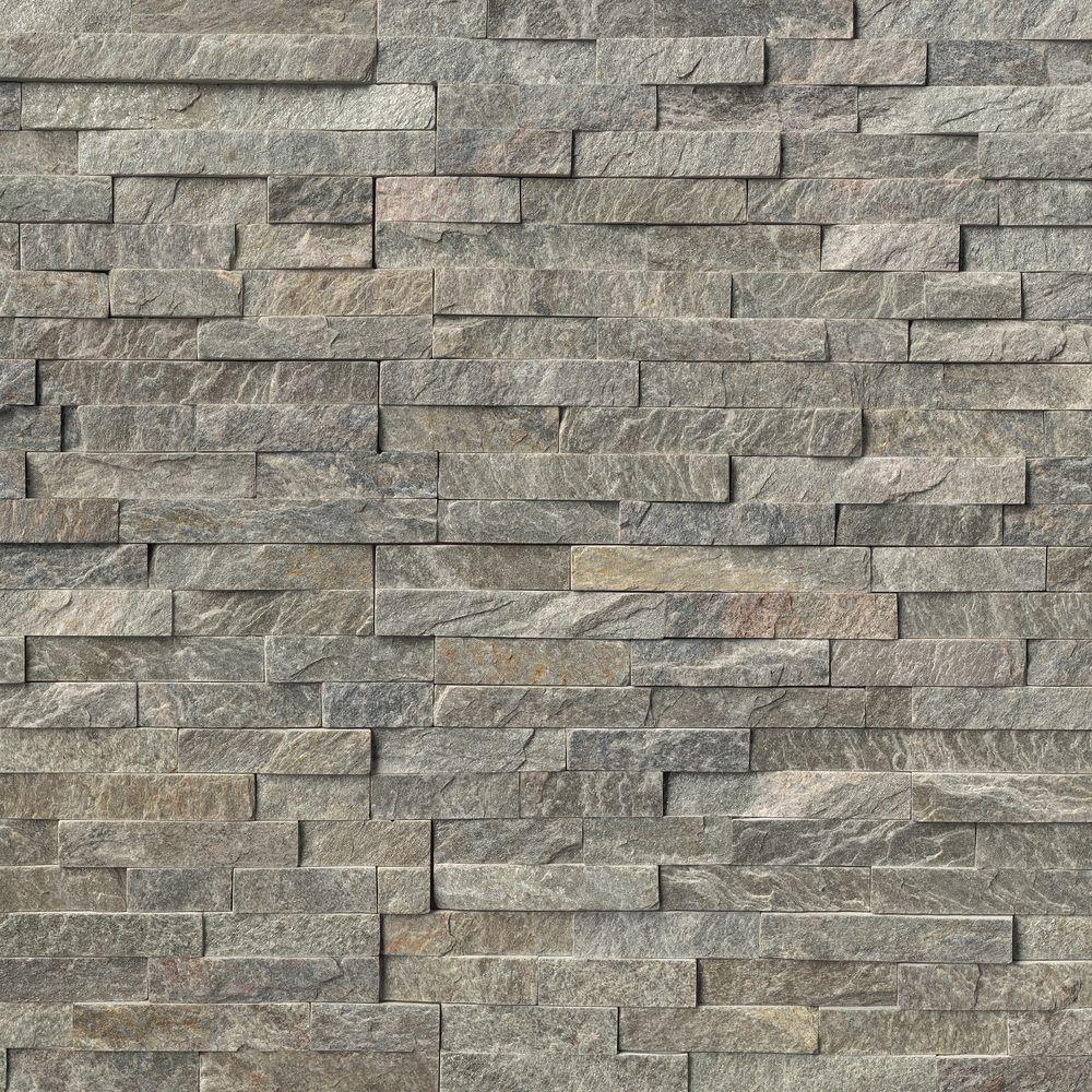 Canyon Creek Ledger Panel 6 in. x 24 in. Natural Quartzite Wall Tile (10 cases / 40 sq. ft. / pallet) - Super Arbor