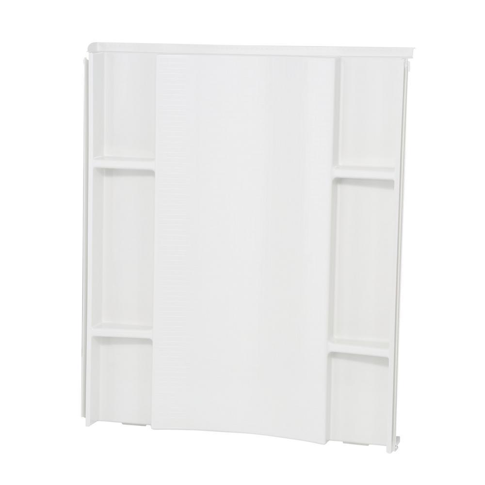 Accord 36 in. x 48 in. x 55-1/8 in. 3-Piece Direct-to-Stud Shower Wall in White - Super Arbor