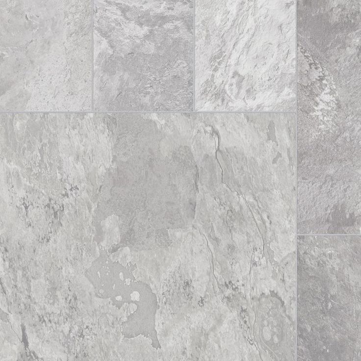 TrafficMASTER Broken Slate Neutral Residential/Commercial Vinyl Sheet, Sold by 13.2 ft. Wide x Custom Length