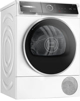 Bosch 4.0-cu ft Reversible side swing Stackable Electric Dryer (White) ENERGY STAR