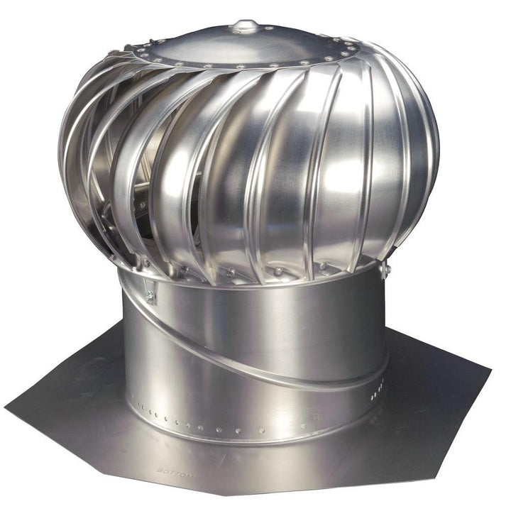 12 in. Mill Finish Aluminum Internally Braced Whirlybird Wind Turbine - Super Arbor
