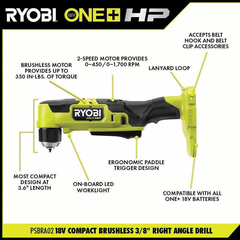 ONE+ HP 18V Brushless Cordless Compact 4-Tool Combo Kit with (2) 1.5 Ah Batteries, Charger, and Bag - Super Arbor