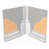 1 in. x 10 ft. Paper-Faced Inside Corner Bead - Super Arbor