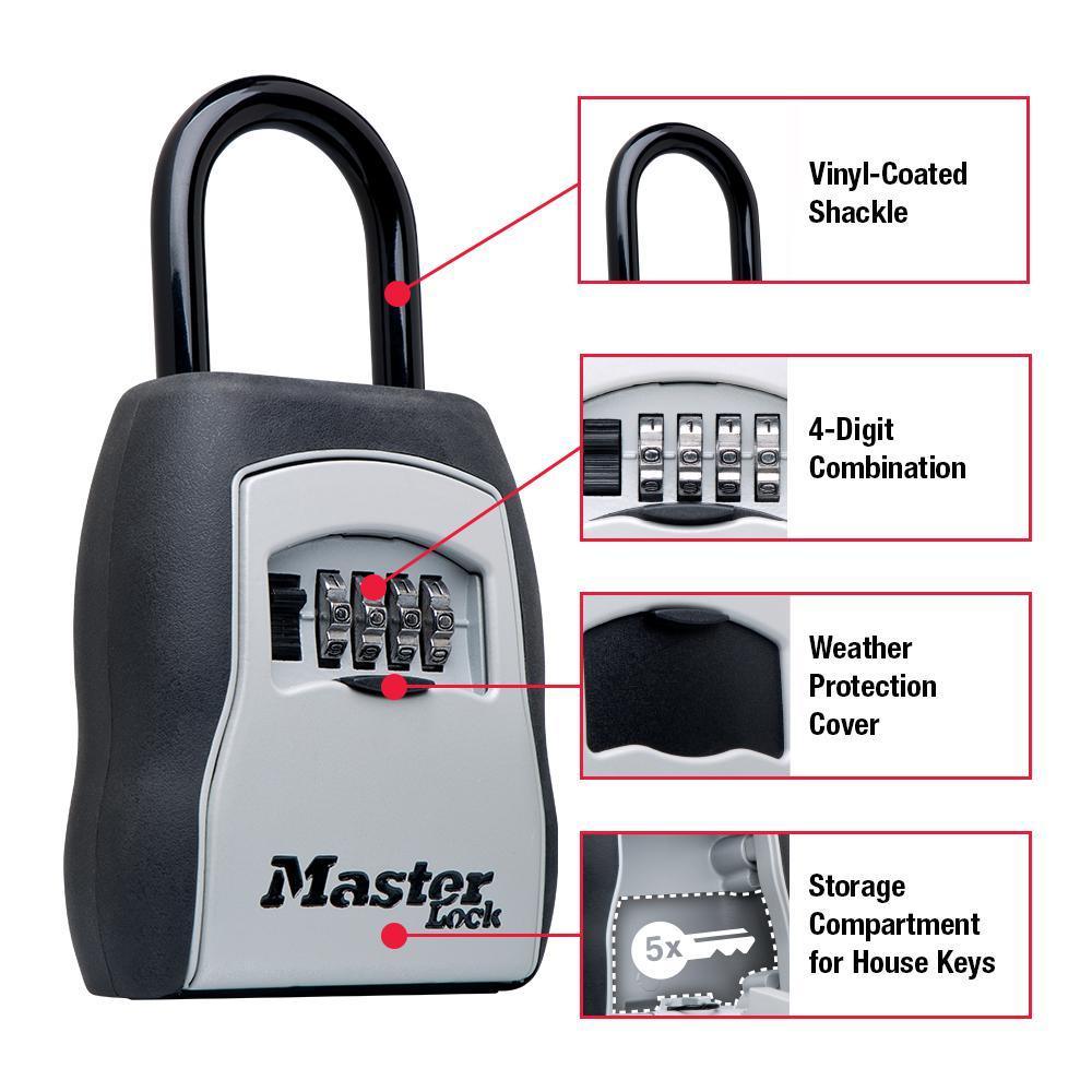 5400D 9.6 cu in. Set Your Own Combination Portable Lock Box - Super Arbor