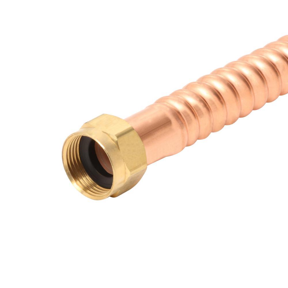 3/4 in. FIP/MIP x 3/4 in. FIP x 18 in. Copper Water Heater Connector (7/8 in. O.D.) - Super Arbor