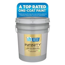 HGTV HOME by Sherwin-Williams Infinity Ultra White/Base A Semi-Gloss Latex Tintable Paint (Actual Net Contents: 640-fl oz)
