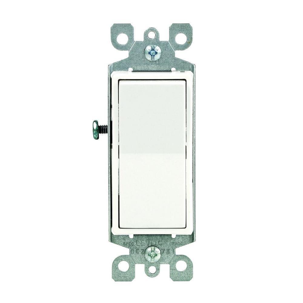 Decora 15 Amp Illuminated Switch, White - Super Arbor