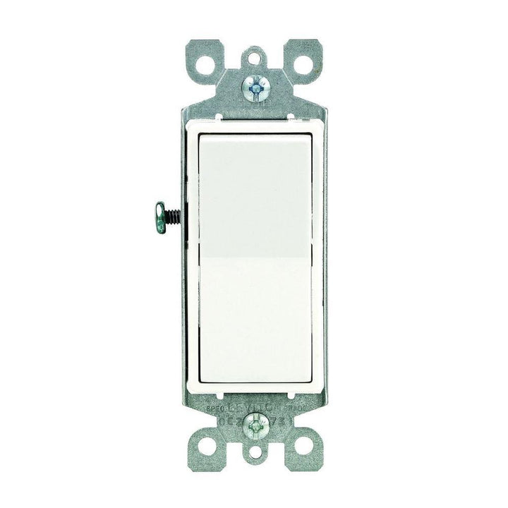 Decora 15 Amp Illuminated Switch, White - Super Arbor