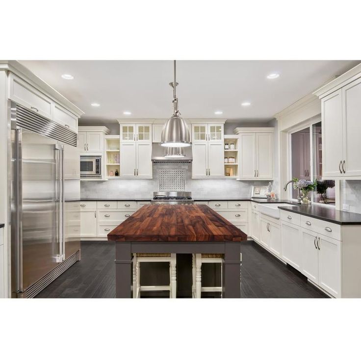 Sparrow Peak Saman 10-ft Natural Straight Butcher Block Saman Kitchen Countertop