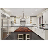 Sparrow Peak Saman 10-ft Natural Straight Butcher Block Saman Kitchen Countertop