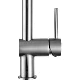 Carriage Single Handle Standard Kitchen Faucet in Brushed Nickel - Super Arbor