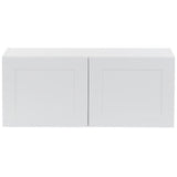 Cambridge Shaker Assembled 27x30x12 in. All Plywood Wall Cabinet with 2 Soft Close Doors in White - Super Arbor