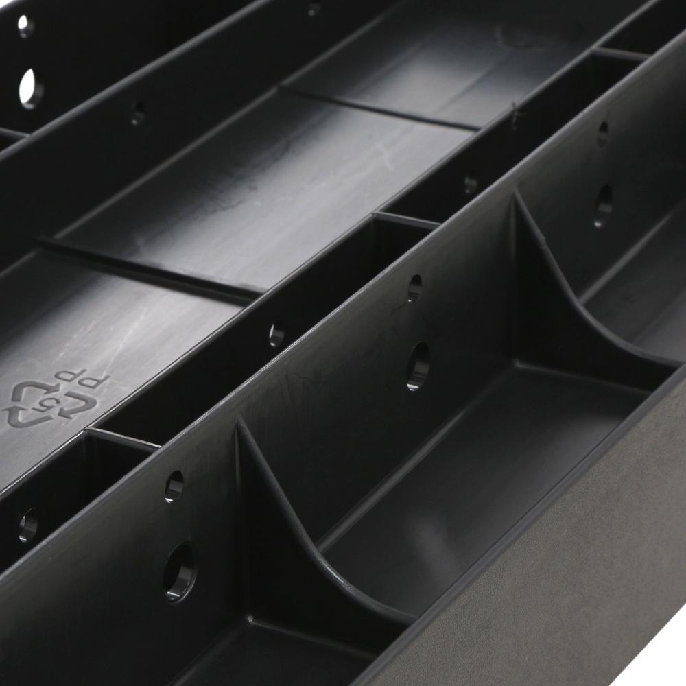Patriot Large, Plastic, Post-Mount Mailbox, Black - Super Arbor