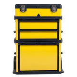 22.5 in. Rolling Stacking Portable Metal Trolley Tool Box - Super Arbor