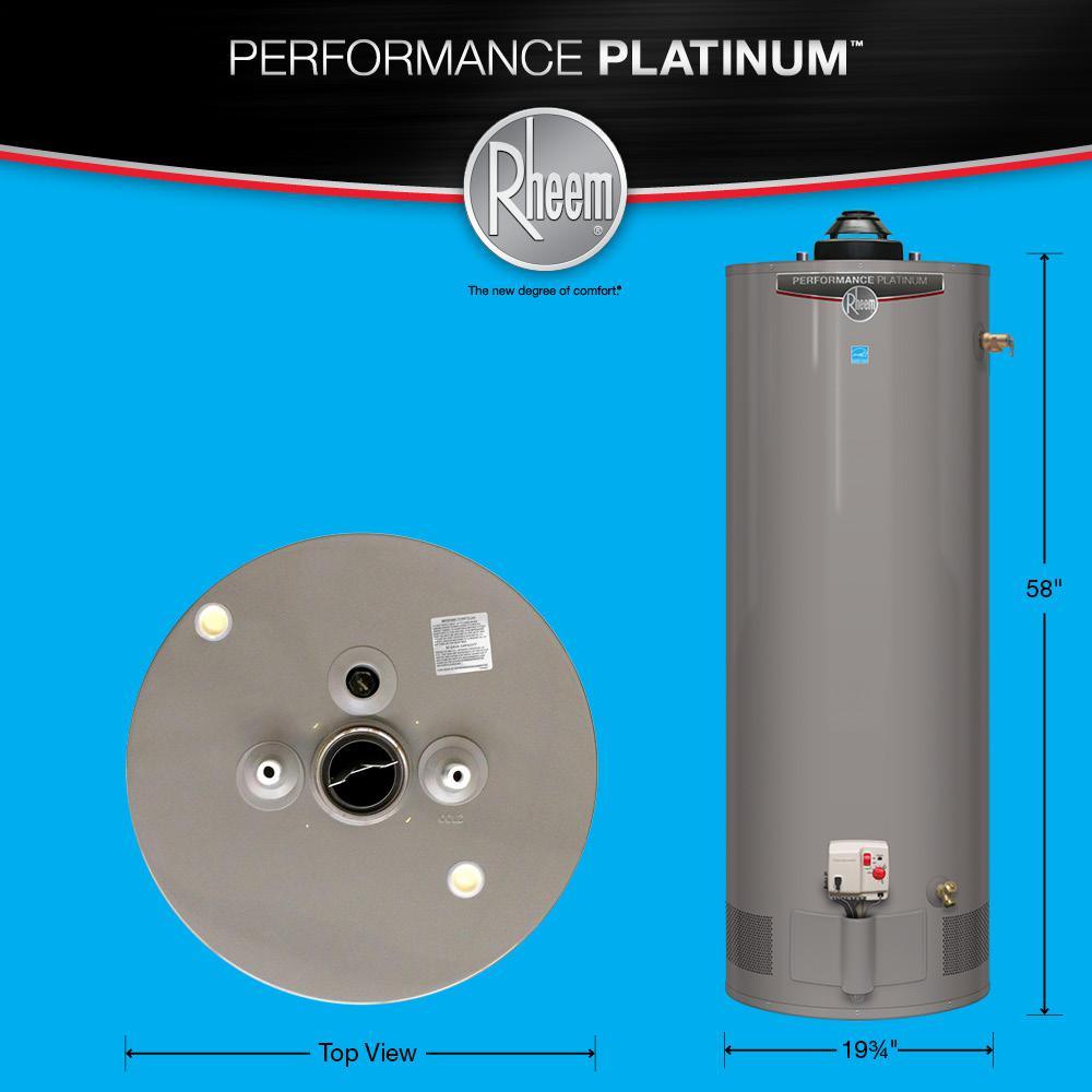Performance Platinum 38 Gal. Tall 12 Year 40,000 BTU Natural Gas ENERGY STAR Tank Water Heater with WiFi Module Included - Super Arbor
