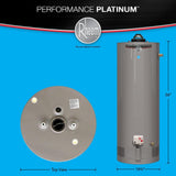 Performance Platinum 38 Gal. Tall 12 Year 40,000 BTU Natural Gas ENERGY STAR Tank Water Heater with WiFi Module Included - Super Arbor