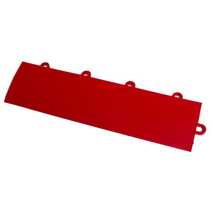 MotorDeck 12 in. x 3 in. Red Modular Edging Kit Female (22-Piece, Includes 2 Corner Edges)